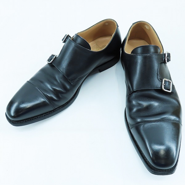 実際に弊社で買取させて頂いたCROCKETT&JONES/クロケットジョーンズ ダブル モンクストラップ シューズ ブラック 25170/7