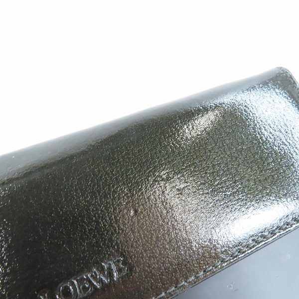 実際に弊社で買取させて頂いたLOEWE/ロエベ ロゴ 二つ折り 長財布 ブラックの画像 6枚目