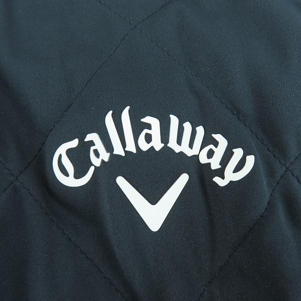実際に弊社で買取させて頂いた【未使用】Callaway/キャロウェイ ゴルフウェア 中綿 クルーネックブルゾン/ブラック/241-0215508/Mの画像 4枚目