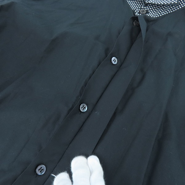 実際に弊社で買取させて頂いたEMPORIO ARMANI/エンポリオアルマーニ 襟スタッズ ドレスシャツ/Mの画像 6枚目