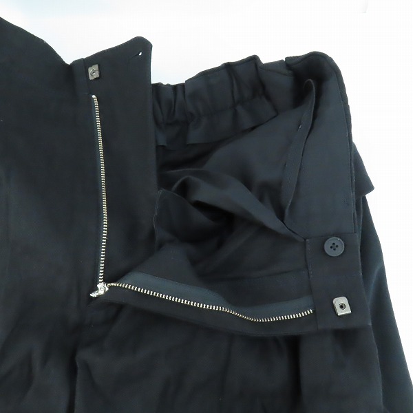 実際に弊社で買取させて頂いたY-3/ワイスリー Yohji Yamamoto×adidas/ヨウジヤマモト×アディダス 切替 サルエル レイヤード パンツ DY7219/2XLの画像 6枚目