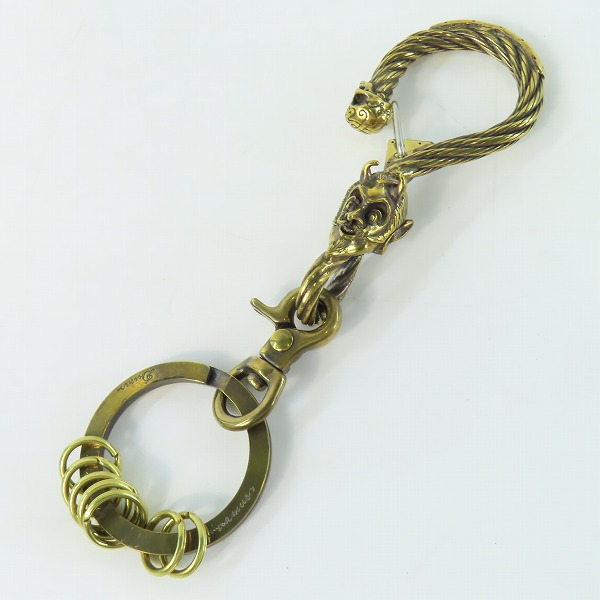 実際に弊社で買取させて頂いた(6)Gangsterville×galcia/ギャングスタービル×ガルシア キーホルダー DEVIL/デビル ブラス 真鍮 キーフック 15cm