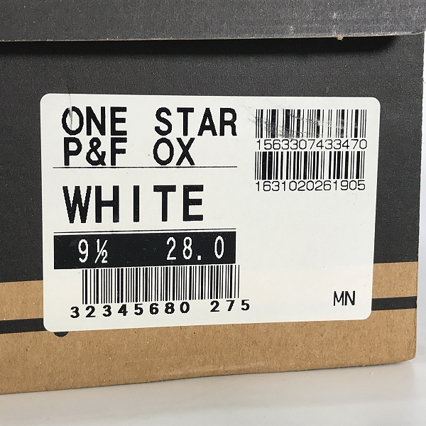 実際に弊社で買取させて頂いた【未使用】CONVERSE/コンバース ハロウィン限定モデル ONE STAR P&F OX/ワンスター レザースニーカー/9.5の画像 9枚目