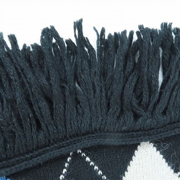 実際に弊社で買取させて頂いたBURBERRY BLUE LABEL/バーバリーブルーレーベル  アーガイルマフラーの画像 5枚目