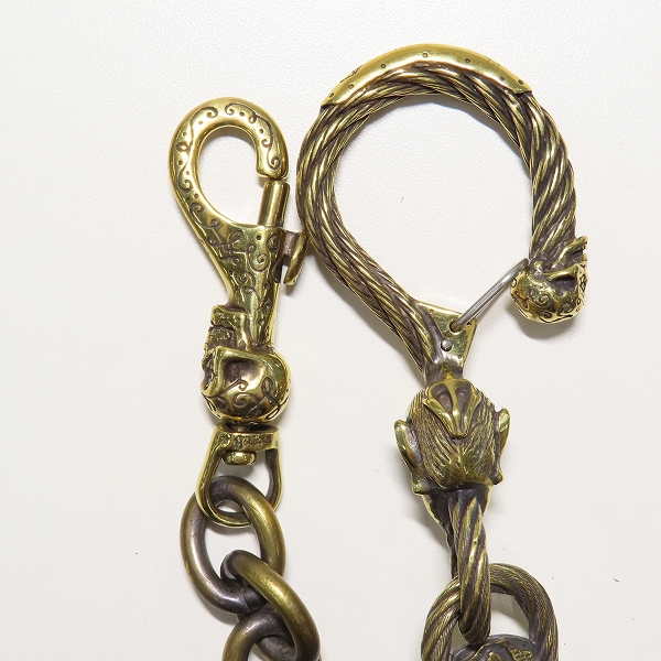 実際に弊社で買取させて頂いた(2)GANGSTERVILLE×Galcia/ギャングスタービル×ガルシア DEVIL/デビル ウォレットチェーン ブラス/真鍮の画像 2枚目
