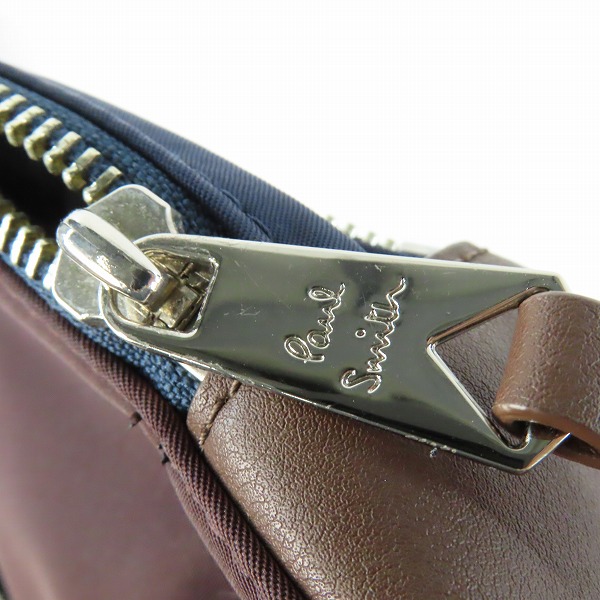 実際に弊社で買取させて頂いたPaul Smith/ポールスミス カラーブロック レザー切替 ショルダーバッグ APS-321の画像 8枚目