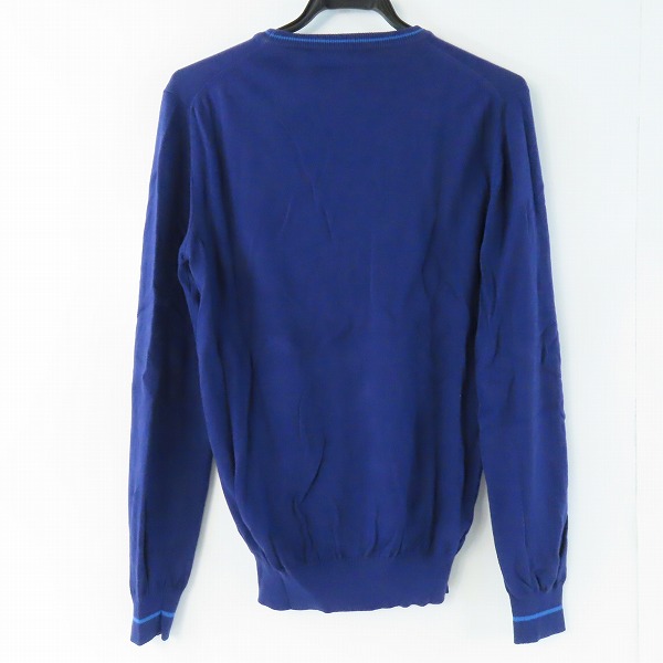 実際に弊社で買取させて頂いたETRO/エトロ 胸ロゴ刺繍 クルーネックニット パープル/Sの画像 1枚目