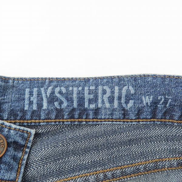 実際に弊社で買取させて頂いたHYSTERIC GLAMOUR/ヒステリックグラマー スクラッチフレアデニムパンツ 01193AP02 27の画像 6枚目
