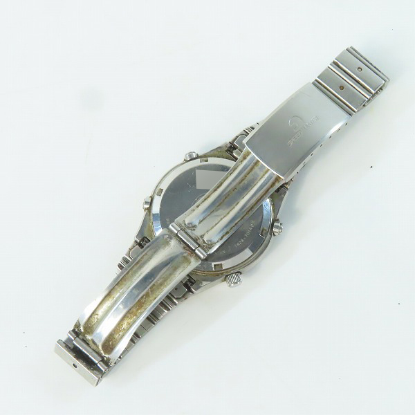 実際に弊社で買取させて頂いたSEIKO/セイコー スピードマスター クロノグラフ 腕時計 7A28-701A【動作未確認】の画像 3枚目