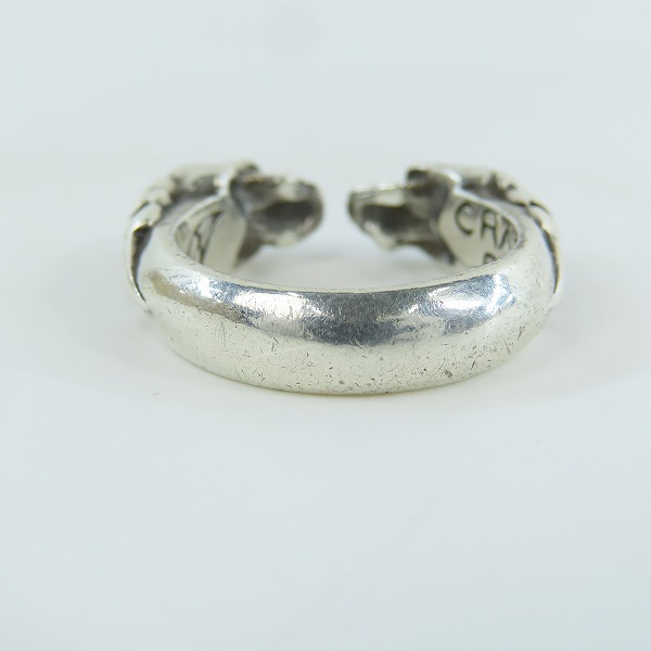 実際に弊社で買取させて頂いたCRAZY PIG/クレイジーピッグ 2スカル チューダー リング 20号の画像 4枚目