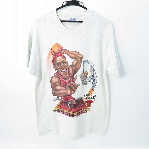 実際に弊社で買取させて頂いたSALEM/セーラム CHICAGO BULLS/シカゴブルズ デニスロッドマン ヴィンテージTシャツ USA製  18-20