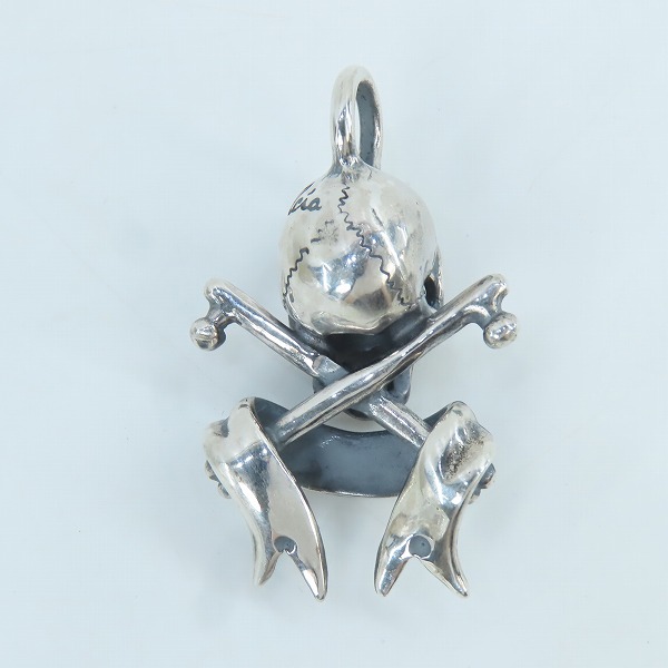 実際に弊社で買取させて頂いたGANGSTERVILLE×Galcia/ギャングスタービル×ガルシア SKULL/スカル ペンダントトップの画像 2枚目