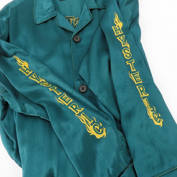 実際に弊社で買取させて頂いたHYSTERIC GLAMOUR/ヒステリックグラマー HYSTERIC DEVIL刺繍 シャツジャケット 02181AH04/Lの画像 6枚目