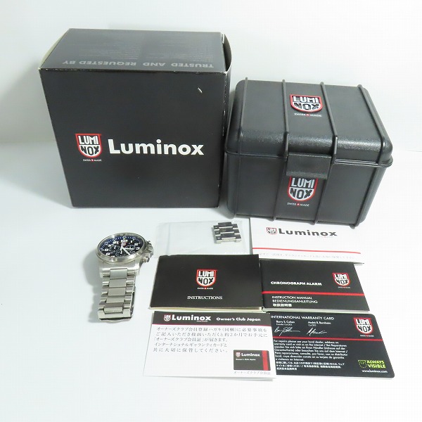 実際に弊社で買取させて頂いたLUMINOX/ルミノックス SERIES 1940 アタカマフィールド クロノグラフ クォーツ 1944Mの画像 9枚目