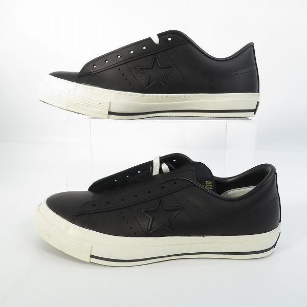 実際に弊社で買取させて頂いた【未使用】CONVERSE/コンバース 日本製 ONE STAR OILED OX ワンスター BLACK/9の画像 3枚目