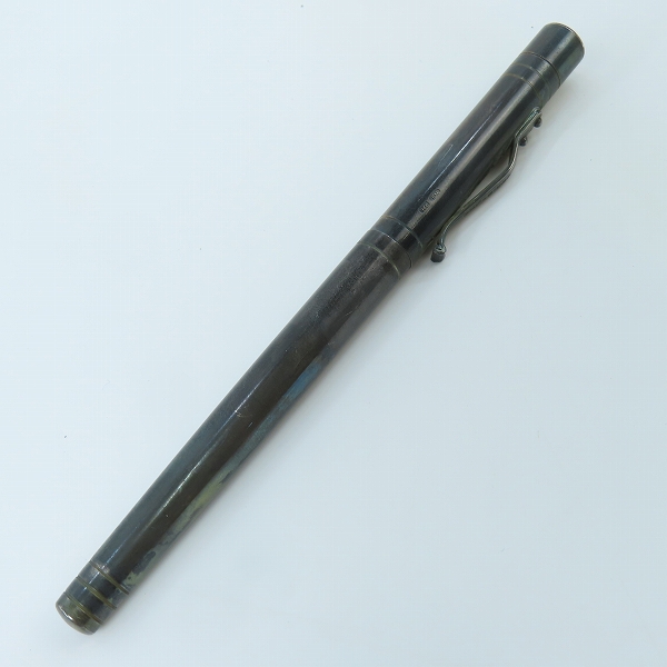 実際に弊社で買取させて頂いたYARD・O・LED/ヤード・オ・レッド SILVER925/シルバー925/銀無垢/ヴィンテージ キャップ式万年筆 ペン先 18ct/K18の画像 1枚目