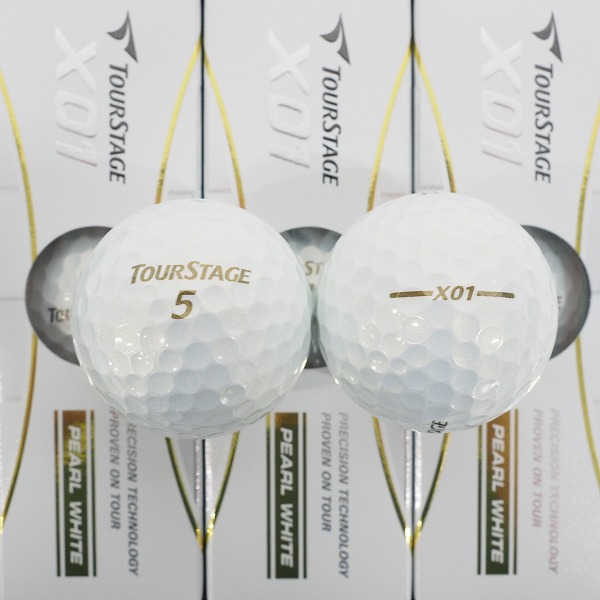実際に弊社で買取させて頂いた【未使用】ブリジストン TOUR STAGE/ツアーステージ X01 ゴルフボール PEARL WHUTE/パールホワイト 1ダースの画像 1枚目