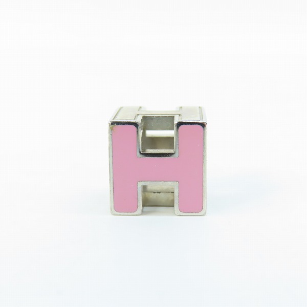 実際に弊社で買取させて頂いたHERMES/エルメス Hキューブ ペンダントトップ ピンク×シルバーの画像 3枚目