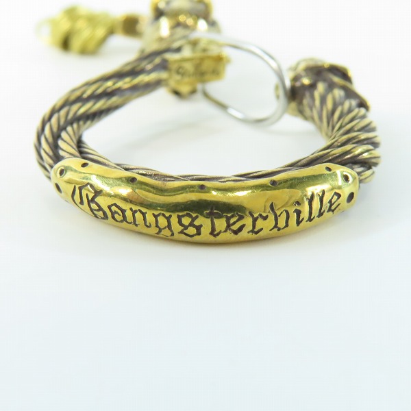 実際に弊社で買取させて頂いた(5)Gangsterville×galcia/ギャングスタービル×ガルシア キーホルダー DEVIL/デビル ブラス 真鍮 キーフック 15cmの画像 4枚目