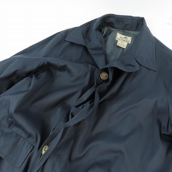 実際に弊社で買取させて頂いたHermes/エルメス  コート ネイビー 52の画像 2枚目