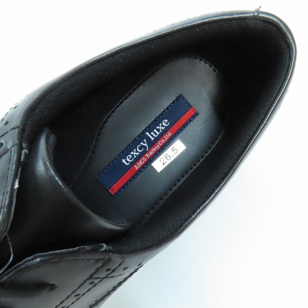 実際に弊社で買取させて頂いた【未使用】TEXCY LUXE/テクシーリュクス ASICS/アシックス ビジネスシューズ ブラック TU-7774 26.5の画像 4枚目
