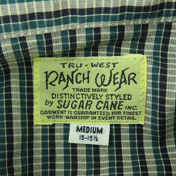 実際に弊社で買取させて頂いたRANCH WEAR/ランチウエア SUGAR CANE/シュガーケーン ストライプ柄 長袖 ウエスタンシャツ M21072 Mの画像 2枚目