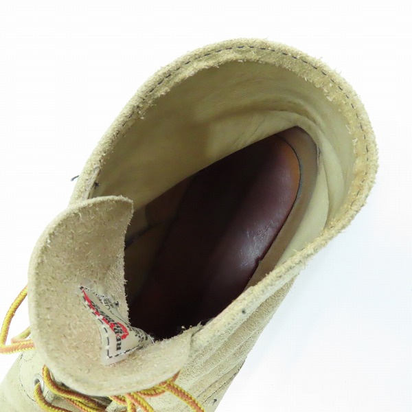 実際に弊社で買取させて頂いたRED WING/レッドウイング クラシックプレーントゥ ブーツ 8167/9.5Eの画像 4枚目