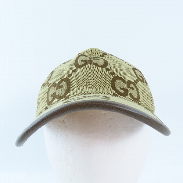 実際に弊社で買取させて頂いた【JPタグ】GUCCI/グッチ GGスプリームキャンバス ベースボールキャップ 681264-3HAGJ M/57cmの画像 1枚目