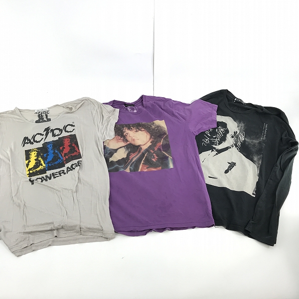 実際に弊社で買取させて頂いた【おまとめ】HYSTERIC GLAMOUR/ヒステリックグラマー AC/DC/T-REX/Andy Warhol 等 プリントTシャツ/カットソーの画像 1枚目