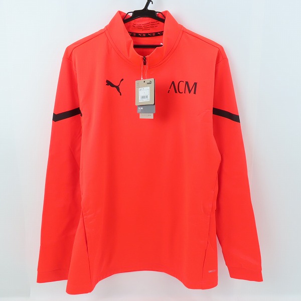 実際に弊社で買取させて頂いた【未使用】PUMA/プーマ 21-22 ACミラン プレマッチ 1/4 ジップトップ 764451-20/L