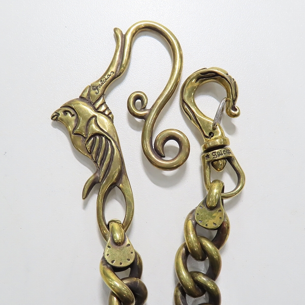 実際に弊社で買取させて頂いた(1)Gangsterville×galcia/ギャングスタービル×ガルシア SWALLOW WALLET-CHAIN/スワロー ウォレットチェーン ブラス/真鍮の画像 2枚目