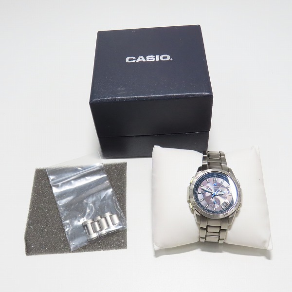 実際に弊社で買取させて頂いたCASIO/カシオ OCEANUS/オシアナス タフソーラー クロノグラフ 腕時計 OCW-600の画像 9枚目