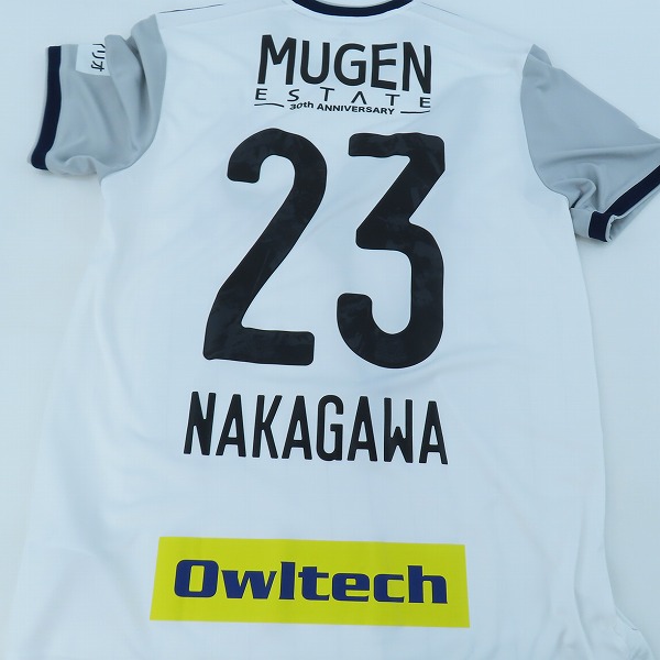 実際に弊社で買取させて頂いたadidas/アディダス 横浜・F・マリノス 2020年 アウェイユニフォーム ゲームシャツ #23 仲川輝人/CE8714/Lの画像 5枚目