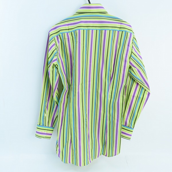 実際に弊社で買取させて頂いたETRO/エトロ マルチストライプ 長袖ボタンシャツ/39の画像 1枚目