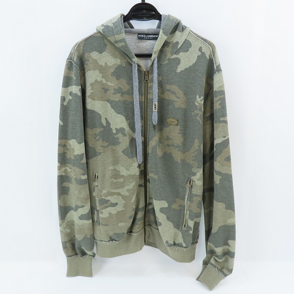 実際に弊社で買取させて頂いたDOLCE&GABBANA/ドルチェ&ガッバーナ プレート ロゴ付ジップパーカー G9R35G 52