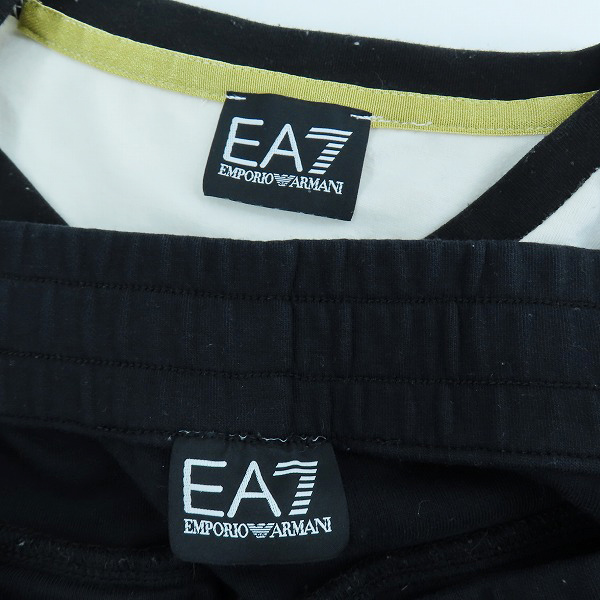 実際に弊社で買取させて頂いたEMPORIO ARMANI/エンポリオアルマーニ サイドライン 半袖Tシャツ/パンツ 2点セットの画像 2枚目