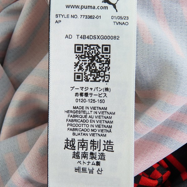 実際に弊社で買取させて頂いた【未使用】PUMA/プーマ ACミラン×KOCHE 22/23 レプリカ シャツ 773362-01/Lの画像 3枚目