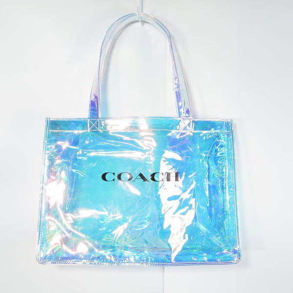 実際に弊社で買取させて頂いたCOACH/コーチ ノベルティ オーロラ ビニールトートバッグ