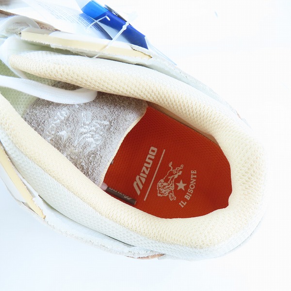実際に弊社で買取させて頂いた【未使用】MIZUNO×IL BISONTE/ミズノ×イルビゾンテ SKY MEDAL/スカイメダル スニーカー D1GG240201/26.5の画像 4枚目