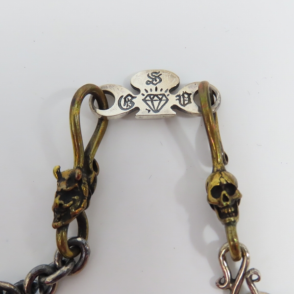 実際に弊社で買取させて頂いた（4）GANGSTERVILLE/ギャングスタービル × galcia/ガルシア DICE TOP/CHIAN SET/ダイス ネックレスの画像 4枚目