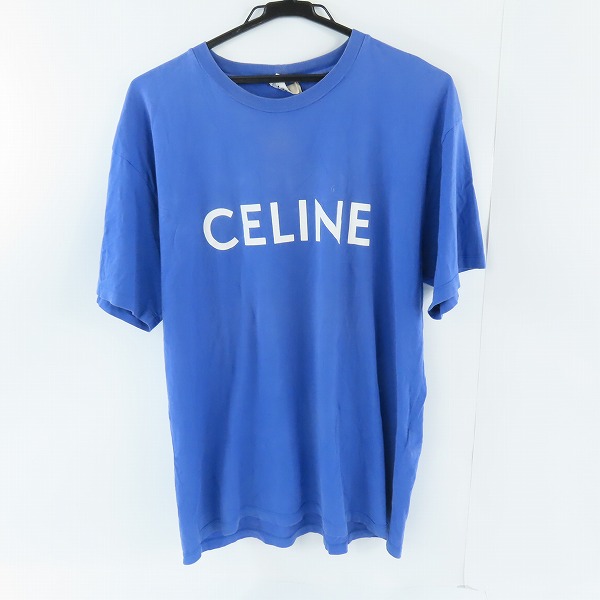 実際に弊社で買取させて頂いた【JPタグ】CELINE/セリーヌ 21SS ロゴプリント ルーズフィット Tシャツ ブルー 2X681501F/M