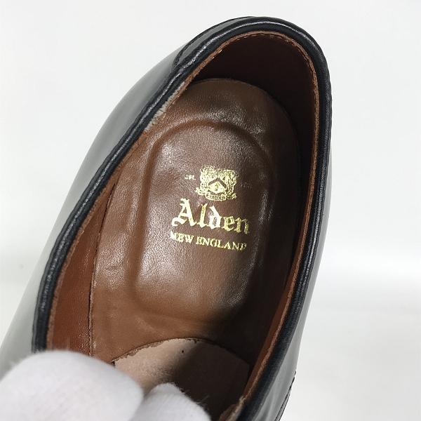 実際に弊社で買取させて頂いたALDEN/オールデン プレーントゥ コードバン ビジネスシューズ 53511/6Dの画像 4枚目