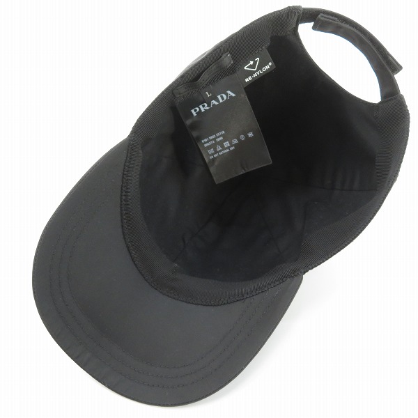 実際に弊社で買取させて頂いたPRADA/プラダ Re Nylon リナイロン ベースボールキャップ トライアングル ロゴ 2HC274/Lの画像 5枚目
