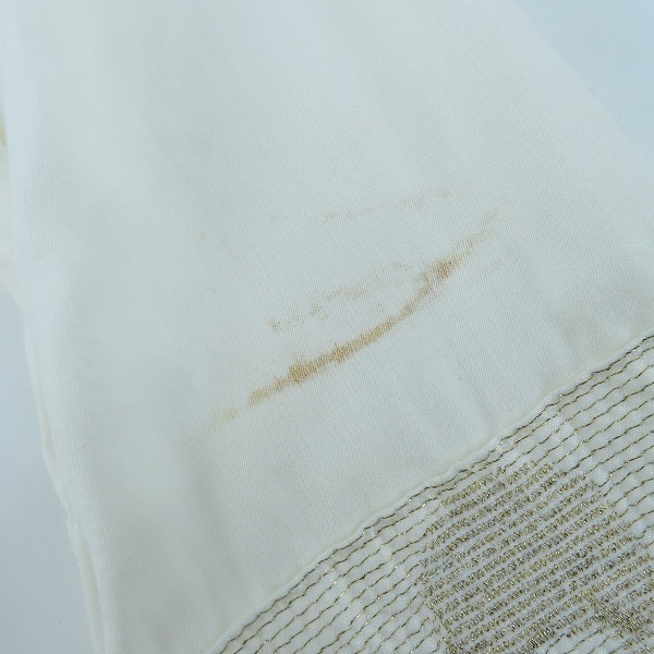 実際に弊社で買取させて頂いたmastermind JAPAN/マスターマインドジャパン evermore期 袖銀ラメジャガードスカル 長袖シャツ MX-SH04-06/Mの画像 9枚目