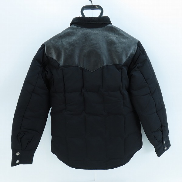 実際に弊社で買取させて頂いたSUGAR CANE/シュガーケーン レザーヨークダウンジャケット SC12342/Mの画像 1枚目