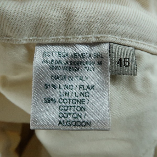 実際に弊社で買取させて頂いたBOTTEGA VENETA/ボッテガヴェネタ チノロングパンツ 46の画像 3枚目
