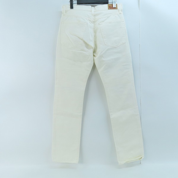 実際に弊社で買取させて頂いたHYSTERIC GLAMOUR/ヒステリックグラマー 16SS THE HEARTBREAKERS HB/UR加工ホワイトデニム 0261AP11/31の画像 1枚目