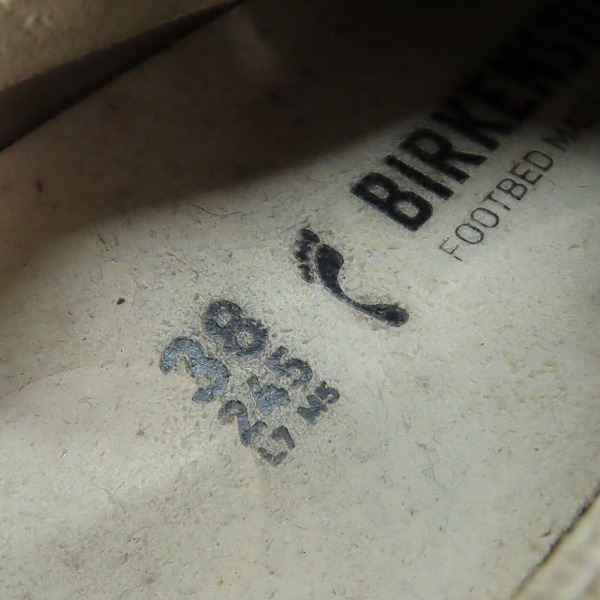実際に弊社で買取させて頂いたBIRKENSTOCK/ビルケンシュトック ARRAN スエード レザーシューズ/38の画像 5枚目
