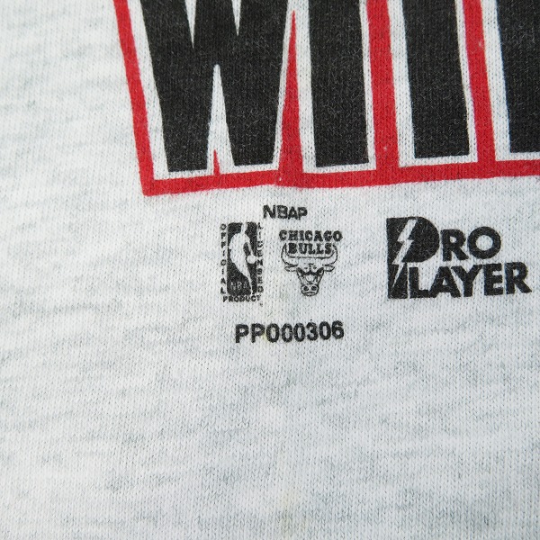 実際に弊社で買取させて頂いたPRO PLAYER/プロプレイヤー NBA  72-10 Chicago Bulls シカゴブルズ 1996 ヴィンテージTシャツ Mの画像 4枚目