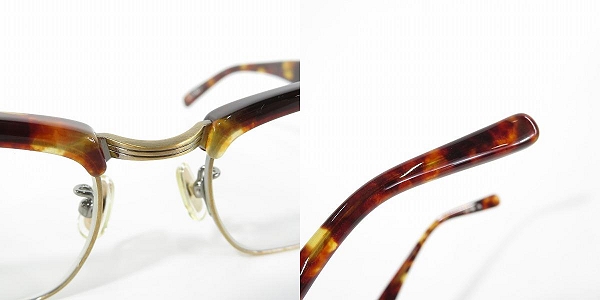 実際に弊社で買取させて頂いたKANEKO OPTICAL/金子眼鏡 恒眸作 手造 メガネフレーム T254 DEMIの画像 8枚目